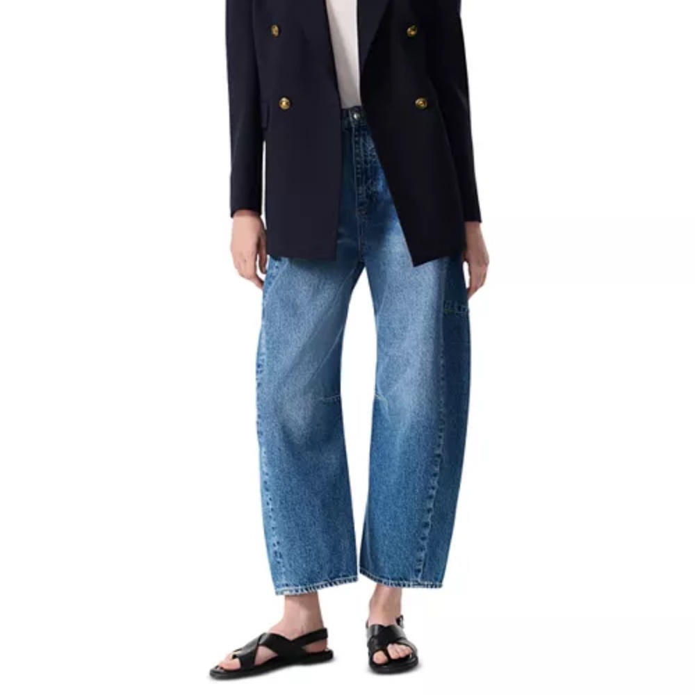 Rag & Bone Wide Leg Blue Jeans